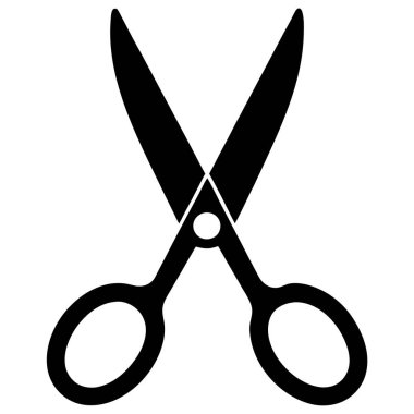 Makas simgesi, düz stil