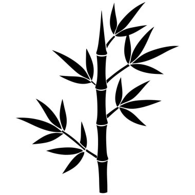 ağaç simgesi, basit siyah vektör illüstrasyonu