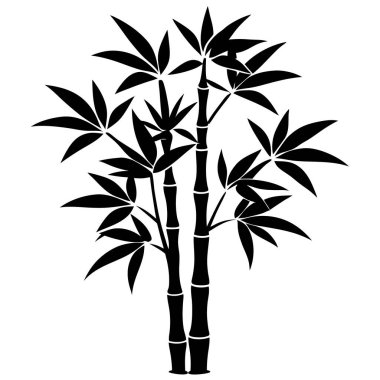 Bambu simgesi, siyah renk biçimi