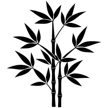 Ağaç dalı, siluet. vektör illüstrasyonu