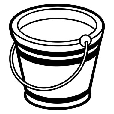 Bir kova su ikonu, taslak biçimi