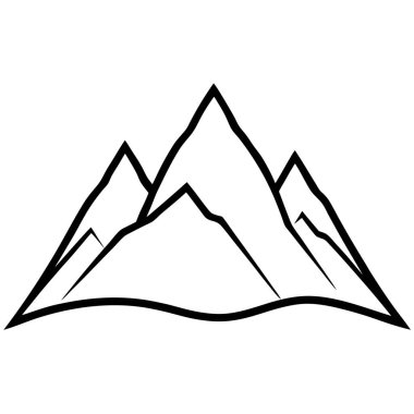 dağ manzarası izole edilmiş simge tasarımı