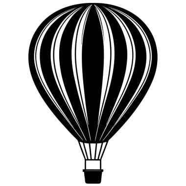 Paraşüt simgesi vektör çizimi, Hava balonu vektörü