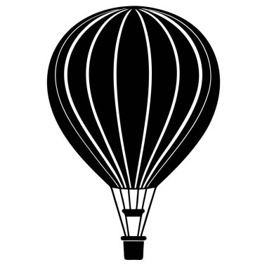 Paraşüt simgesi vektör çizimi, Hava balonu vektörü