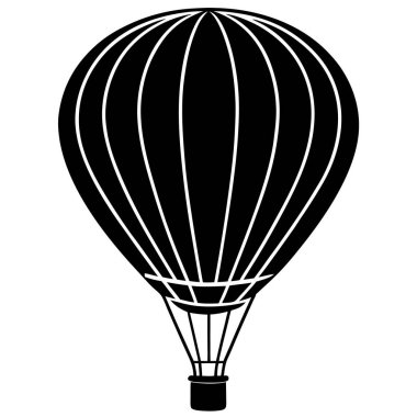Paraşüt simgesi vektör çizimi, Hava balonu vektörü
