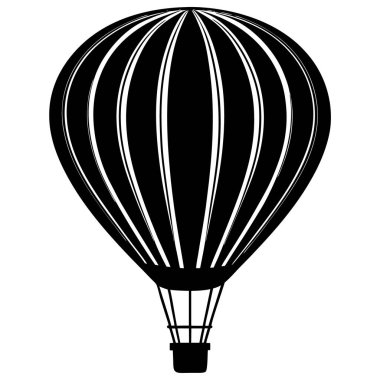 Paraşüt simgesi vektör çizimi, Hava balonu vektörü