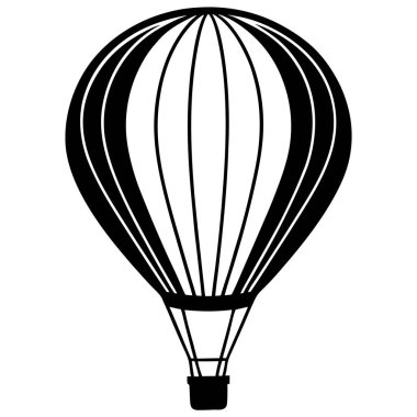 Paraşüt simgesi vektör çizimi, Hava balonu vektörü