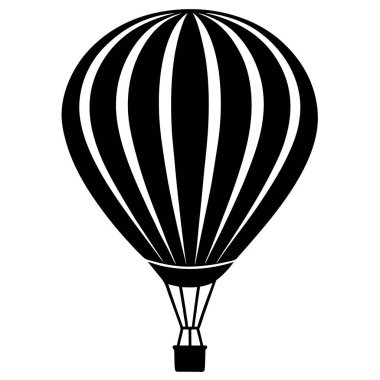 Paraşüt simgesi vektör çizimi, Hava balonu vektörü