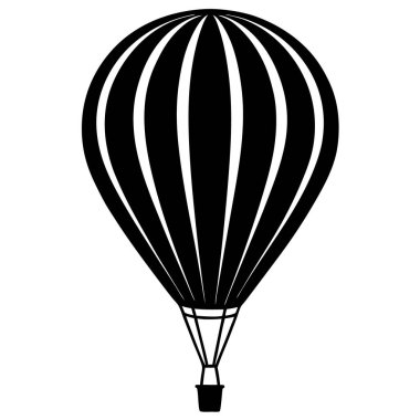 Paraşüt simgesi vektör çizimi, Hava balonu vektörü