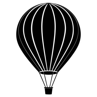 Paraşüt simgesi vektör çizimi, Hava balonu vektörü