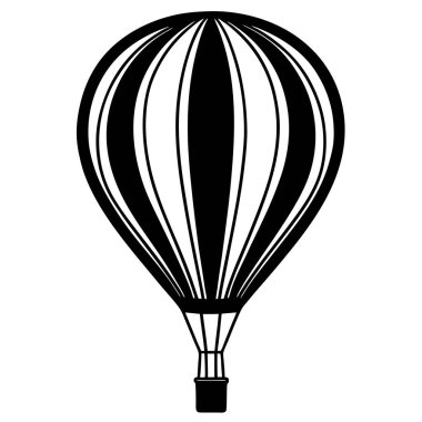 Paraşüt simgesi vektör çizimi, Hava balonu vektörü