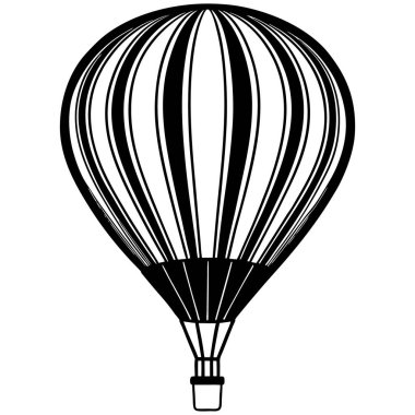 Paraşüt simgesi vektör çizimi, Hava balonu vektörü