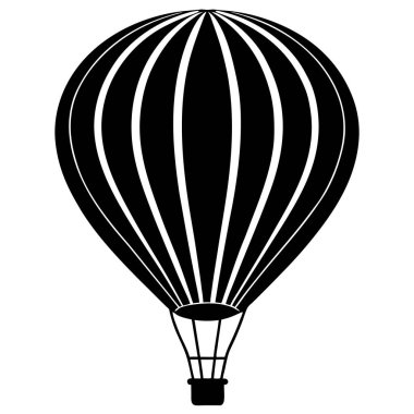 Paraşüt simgesi vektör çizimi, Hava balonu vektörü