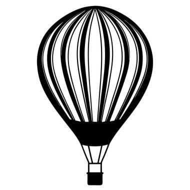 Paraşüt simgesi vektör çizimi, Hava balonu vektörü