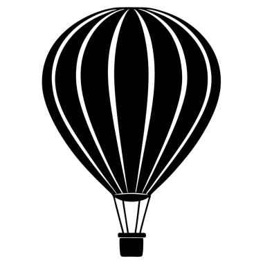 Paraşüt simgesi vektör çizimi, Hava balonu vektörü