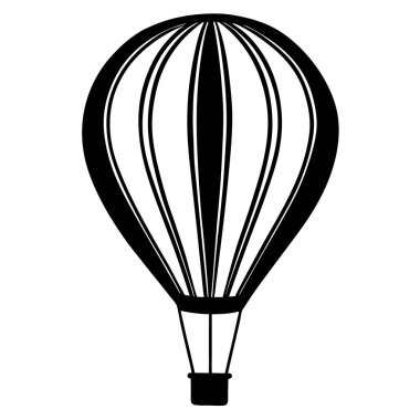 Paraşüt simgesi vektör çizimi, Hava balonu vektörü
