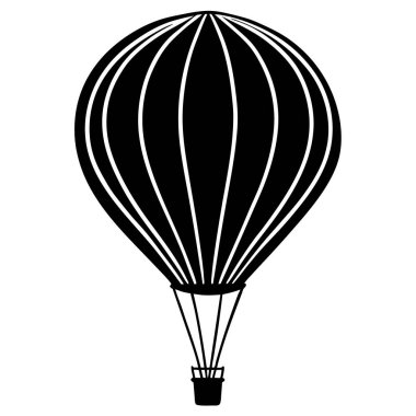 Paraşüt simgesi vektör çizimi, Hava balonu vektörü