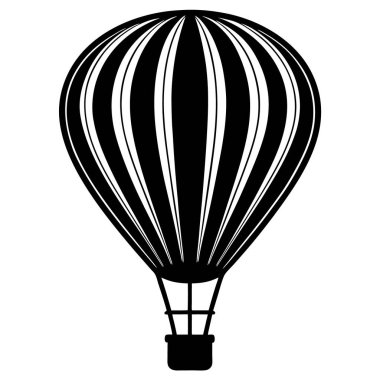 Paraşüt simgesi vektör çizimi, Hava balonu vektörü
