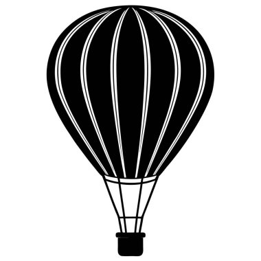 Paraşüt simgesi vektör çizimi, Hava balonu vektörü