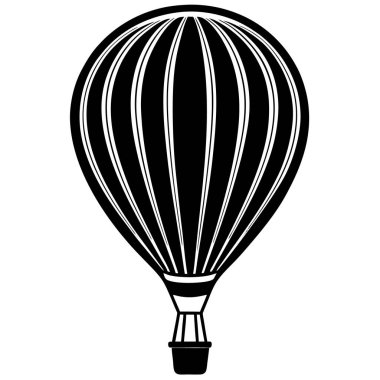 Paraşüt simgesi vektör çizimi, Hava balonu vektörü