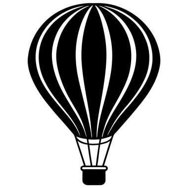 Paraşüt simgesi vektör çizimi, Hava balonu vektörü
