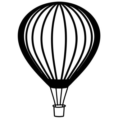 Paraşüt simgesi vektör çizimi, Hava balonu vektörü