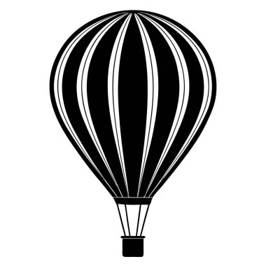 Paraşüt simgesi vektör çizimi, Hava balonu vektörü