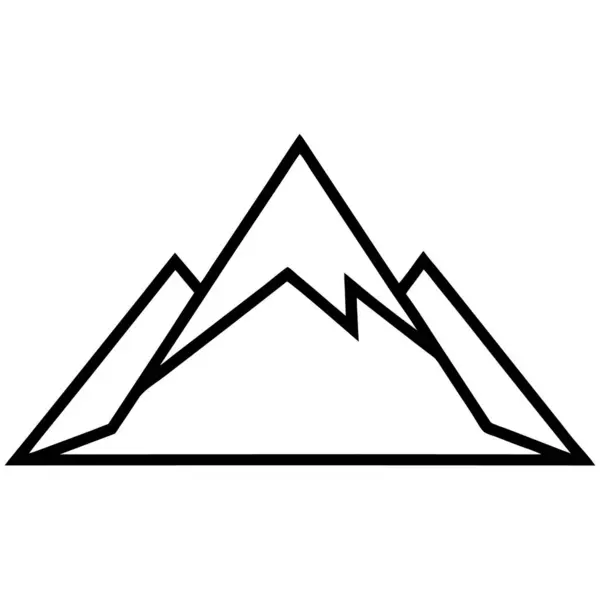 bir dağ vektör simgesi, özet biçimi