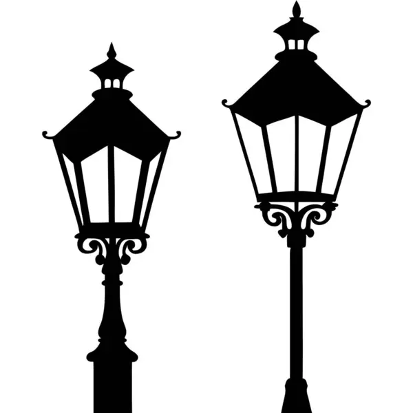 sokak ışıkları vektör illüstrasyonu