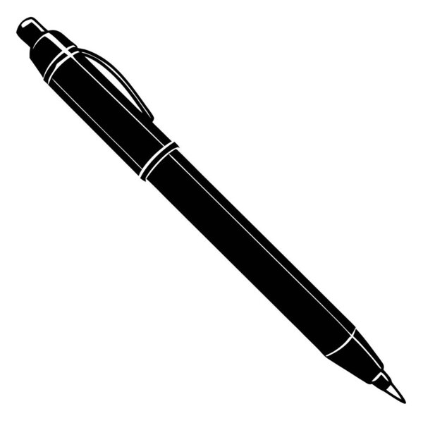 Pen icon vector on white background