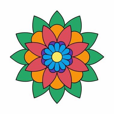 Renkli desenli mandala, Mandala dekorasyon süsü