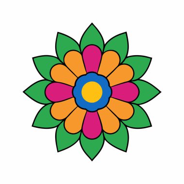 Renkli desenli mandala, Mandala dekorasyon süsü