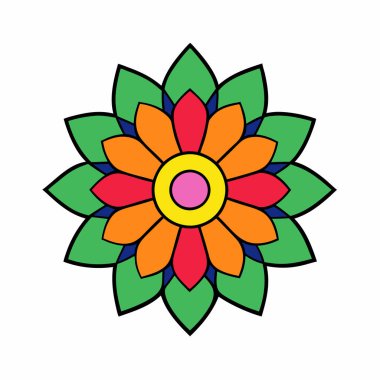 Süslü mandala vektör sanatı