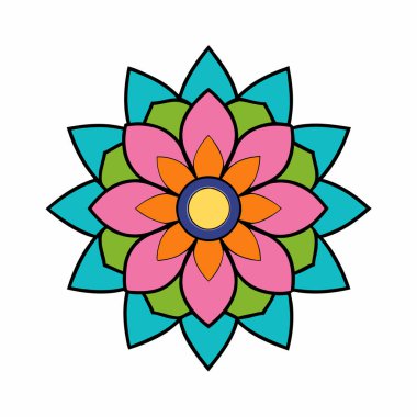 Renkli mandala, Soyut mandala