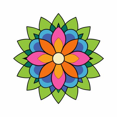 Renkli mandala, Soyut mandala