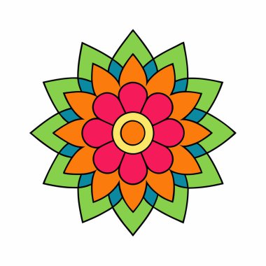 Renkli mandala, Soyut mandala