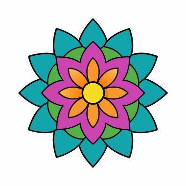 Renkli mandala, Soyut mandala