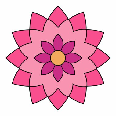 Renkli mandala, Soyut mandala