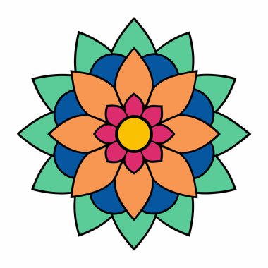 Güzel mandala, dekoratif mandala sanatı