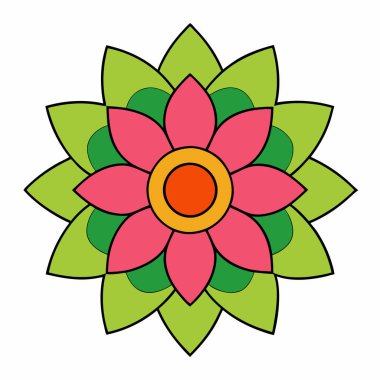 Güzel mandala, dekoratif mandala sanatı