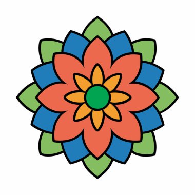 Güzel mandala, dekoratif mandala sanatı