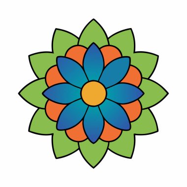 Güzel mandala, dekoratif mandala sanatı