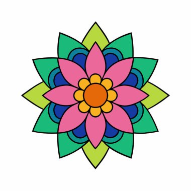 Güzel, soyut mandala sanat çizimi