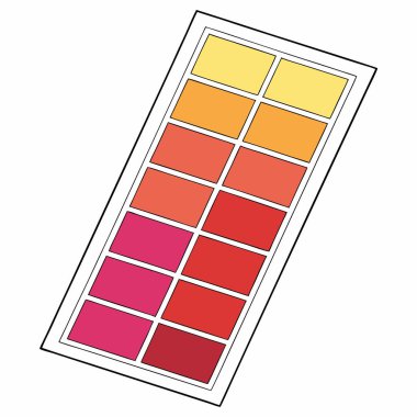 Renk tekerli renk paleti, Vintage renk paleti