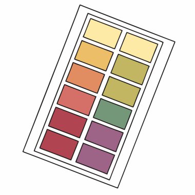 Renk tekerli renk paleti, Vintage renk paleti