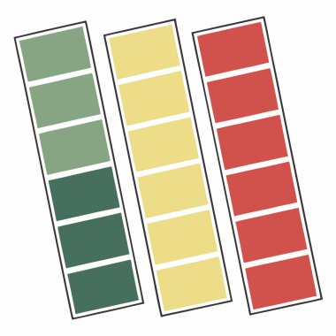 Renk tekerli renk paleti, Vintage renk paleti