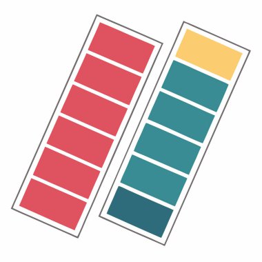 Renk tekerli renk paleti, Vintage renk paleti