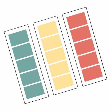 Renk tekerli renk paleti, Vintage renk paleti