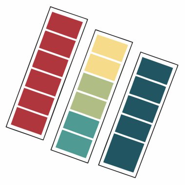 Renk tekerli renk paleti, Vintage renk paleti