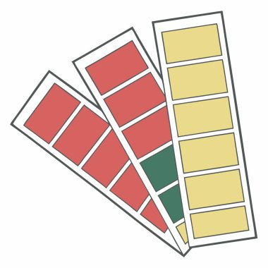 Renk tekerli renk paleti, Vintage renk paleti